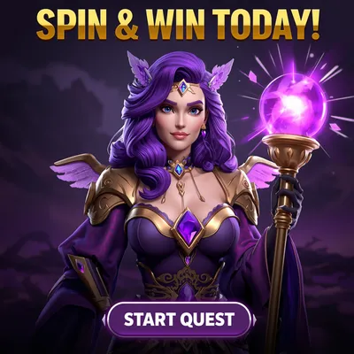 Madnix Casino offre de bienvenue 5000€ et 400 tours gratuits avec sorcière en armure tenant une orbe lumineuse